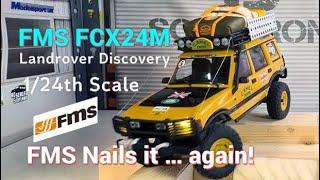 FMS FCX24M Landrover Discovery Unboxing and some off road testing