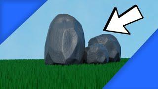 Blender Beginner Tutorial:  Make Low Poly Rocks In 1 Minute!