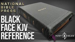 Absolutely Stunning! Top Of The Line, National Bible Press KJV Black Face Reference Bible Review