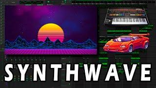 Making SYNTHWAVE (futuristic 80s music) - FL Studio