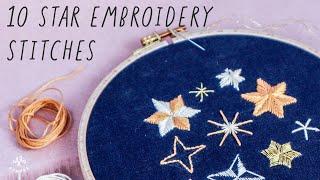 10 STAR STITCH embroidery methods