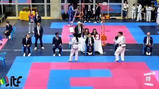 17 Campeonato nacional de Taekwon-Do ITF 2022. Competencia figuras cinturones negros juveniles.