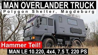 DER BESTE unter 7,5 Tonnen? 4x4 MAN LE 10.220 OFFROAD TRUCK, 2,25 m breit, Polygon Shelter Magdeburg