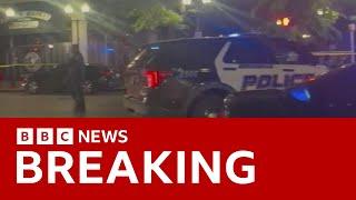 Alabama mass shooting leaves at least four dead and dozens injured | BBC News