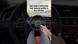 Make Audi interiors great again