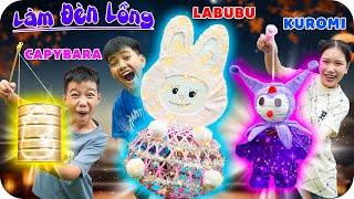 Thử Thách Làm Đèn Trung Thu Theo Nhân Vật KAPYBARA - KUROMI - LABUBU | Min Min TV Minh Khoa