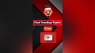 How to Find Trending Topics For YouTube Video’s | 2021 | Keywords Researching for YouTube #Shorts