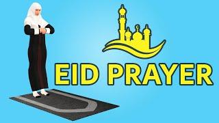 How to pray Eid prayer for woman (beginners) - Salat al Eid - with Subtitle