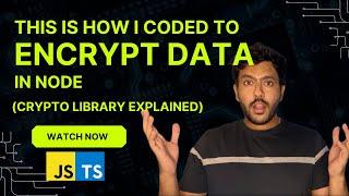 Encrypt text using TypeScript, Node. Generate Hashes & Random Numbers using the crypto library