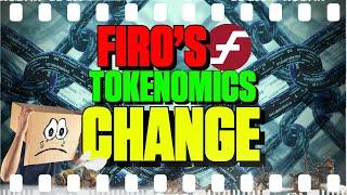 Firo's Tokenomics Change - 133