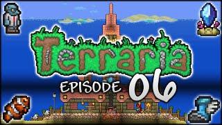 Let's Play Terraria | Our Terraria pylon and fishing empire BEGINS! (Episode 6)