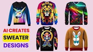 I Created Sweater Designs With AI (FREE Tool) & Results are AWESOME - BlueWillow AI Tutorial