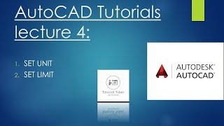 How to set units and limits in AutoCAD 2022 by tutorial tuber.