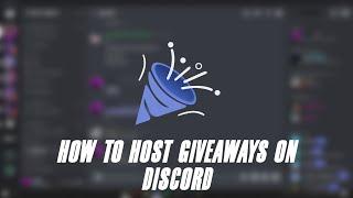 How to host Giveaways in Discord