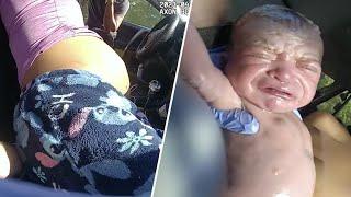 Bodycam Shows Deputies Helping DELIVER A BABY Inside Florida Woman's Car on Road Near Tampa