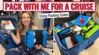 PACK WITH ME FOR A CRUISE!! Packing Cubes, Organizing & Cruise Outfits