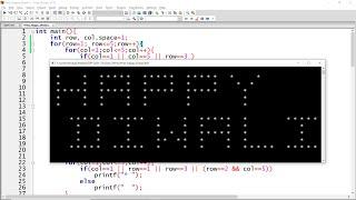 Print Happy Diwali Pattern using Nested Loops in C Language - Practical Demo with Explanation
