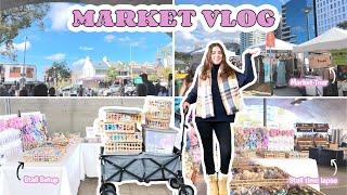 Market held in a tunnel | Scrunchie Market Vlog | display setup, market tour | Craft fair Pop up