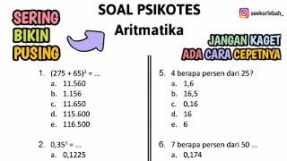 [FuLL Trik] SOAL PSIKOTES MATEMATIKA DASAR (ARITMATIKA)