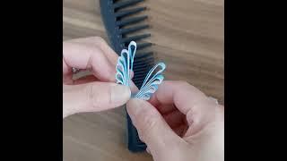 How to quill Butterfly with Comb #filigree #basteln #handmade #quilling #paperbutterfly #shorts #diy