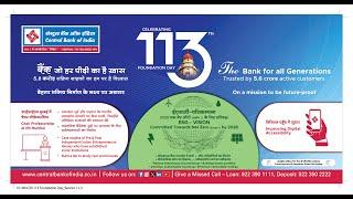 "Celebrating 113th Foundation Day"