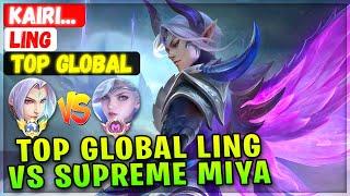 Top Global Ling Vs Supreme Miya [ Top Global Ling ] Kairi... - Mobile Legends Gameplay Emblem Build