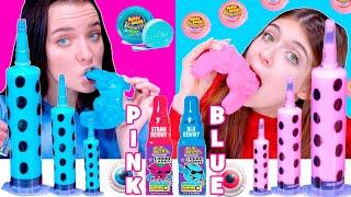 ASMR Pink VS Blue Candy Race, Giant Gummy Full Video Compilation 