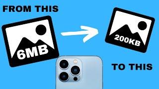 How to compress photo size in iphone mobile | 2022
