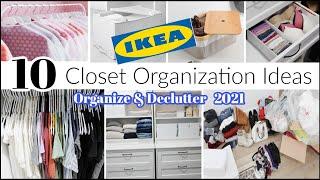 10 IKEA Closet Organization Ideas You Need / Declutter + Organize With Me 2021 \ Home Organizing
