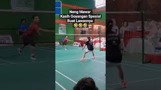 Neng Mawar Kasih Goyangan Spesial Buat Lawannya  #badminton #nengmawar #shorts