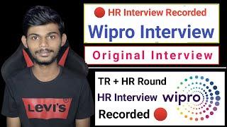 Wipro HR Interview Recorded  | Original Questions Asked | Wipro Interview Experience