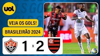 VITÓRIA 1 X 2 FLAMENGO - CAMPEONATO BRASILEIRO 2024; VEJA O GOLS