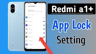 How to lock apps in Redmi a1 plus / Redmi a1 plus me app lock kaise kare/app lock setting