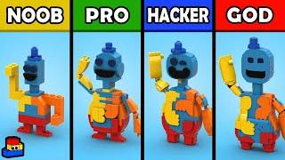 LEGO Poppy Playtime: Doey the Doughman (Noob, Pro, Hacker, and GOD)