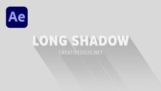 After Effects: Long Shadows Preset & Tutorial (FREE PRESET)