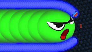 Slither.io BEST TINY TROLL SNAKE vs GIANT PRO SNAKES Epic Slitherio Gameplay