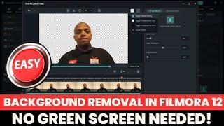 Easy Background Removal in Filmora 12 | No Green Screen Needed!