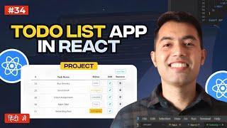 #34: React Project - Build a Complete Todo App from Scratch with Advanced Features