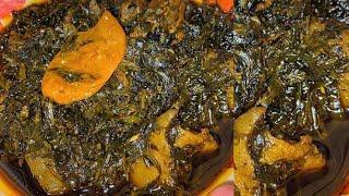  How to cook Cameroonian Eru with Spinach | Recipe with measurements |