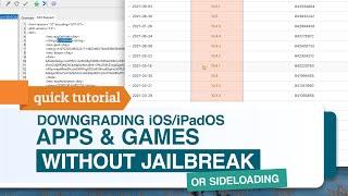 How to downgrade apps on iPhone/iPad (.IPA) without jailbreak or sideloading