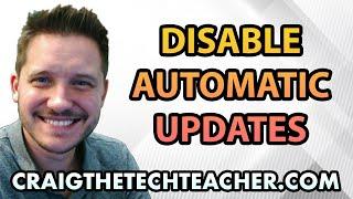 Disable Automatic Updates on Windows XP