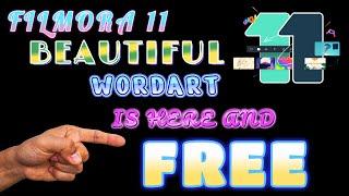 Wondershare Filmora 11 New WORDART Titles FREE