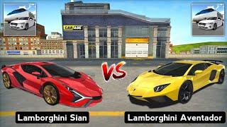 3D Driving Class - Lamborghini Sian vs Lamborghini Aventador. Who is Best?  | 3D Car Game