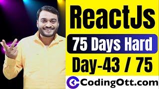 Day-43/75 - Firebase Database CRUD | React Js and Next Js tutorial for beginners in hindi