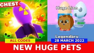 NEW UPDATE CODES *NEW HUGE PETS* [SPACE!] ALL CODES! Boom Simulator ROBLOX | 28 March 2022