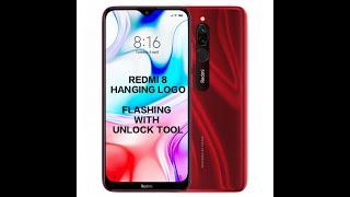 REDMI 8 Hanging Logo Flashing100% Done WITH UnlockTool Flashing 2022 |UnlockTool Info