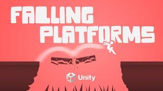 Unity 2D FALLING PLATFORMS in 60 Seconds (2023)