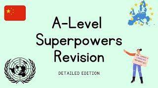 DETAILED Superpowers Overview | A Level Geography Revision