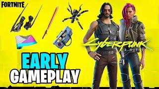 Fortnite x Cyberpunk 2077 EARLY GAMEPLAY!!  (Full Review, Prices, & Release Date)