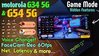 Motorola G54/G34 Game Mode Amazing Features  Voice changer? Face cam | Performance mode